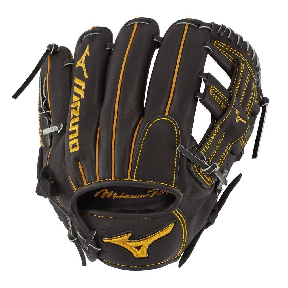 Guanti Mizuno Baseball Pro Infield 11.5" - Regular Pocket Uomo - Nere - 37246-SYDK